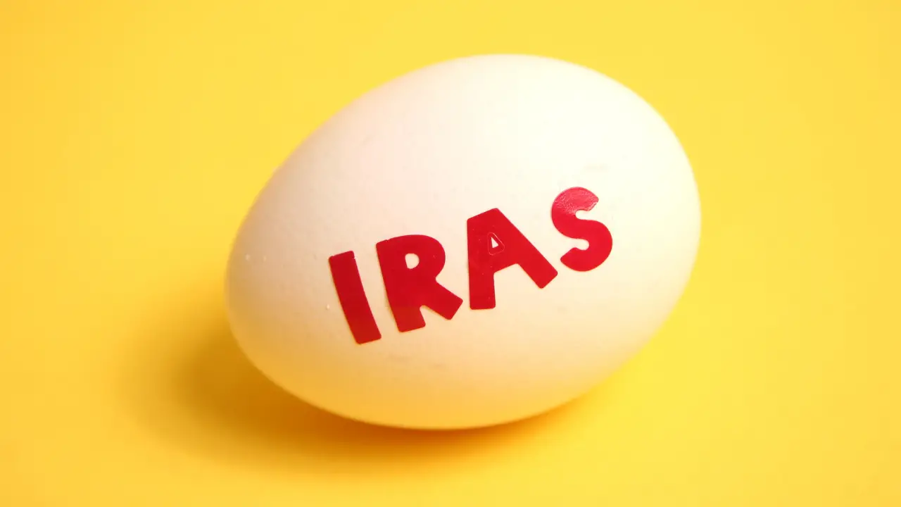 Egg that says IRAS