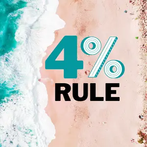 Ocean coastline that has the words "4% RULE"