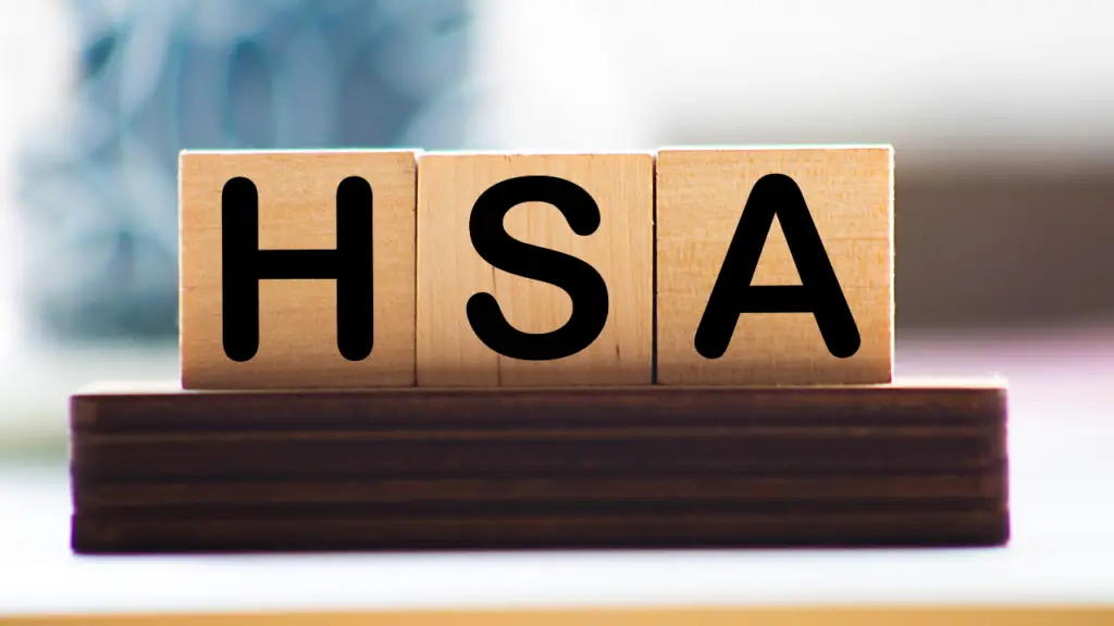 Three blocks, each has a letter that spells out HSA.