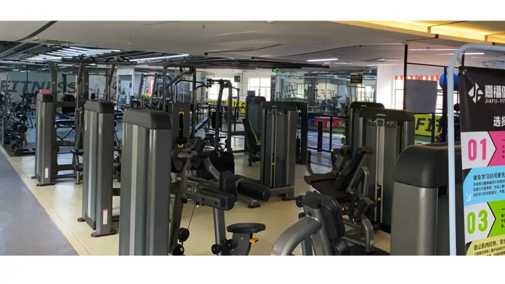 One of the gym locations in the city I live in China