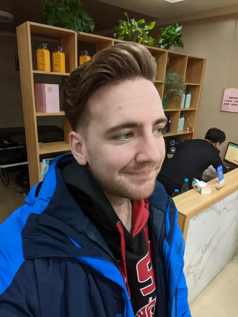 New haircut while semi-retired in china